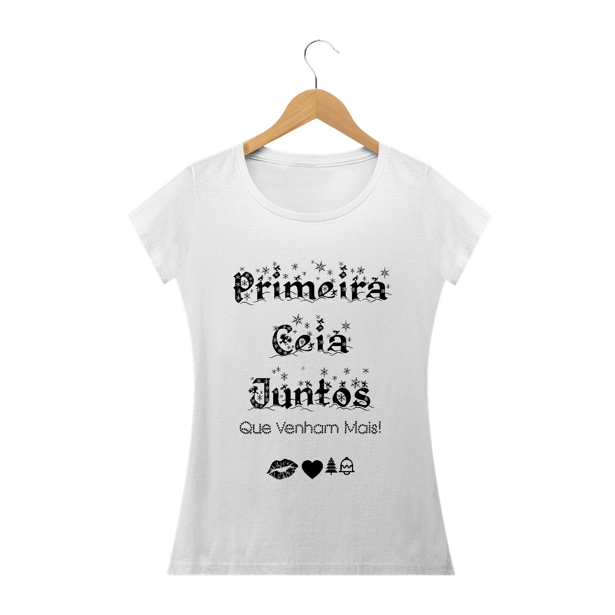 Nome do produto: Camiseta baby look Primeira Ceia Juntos