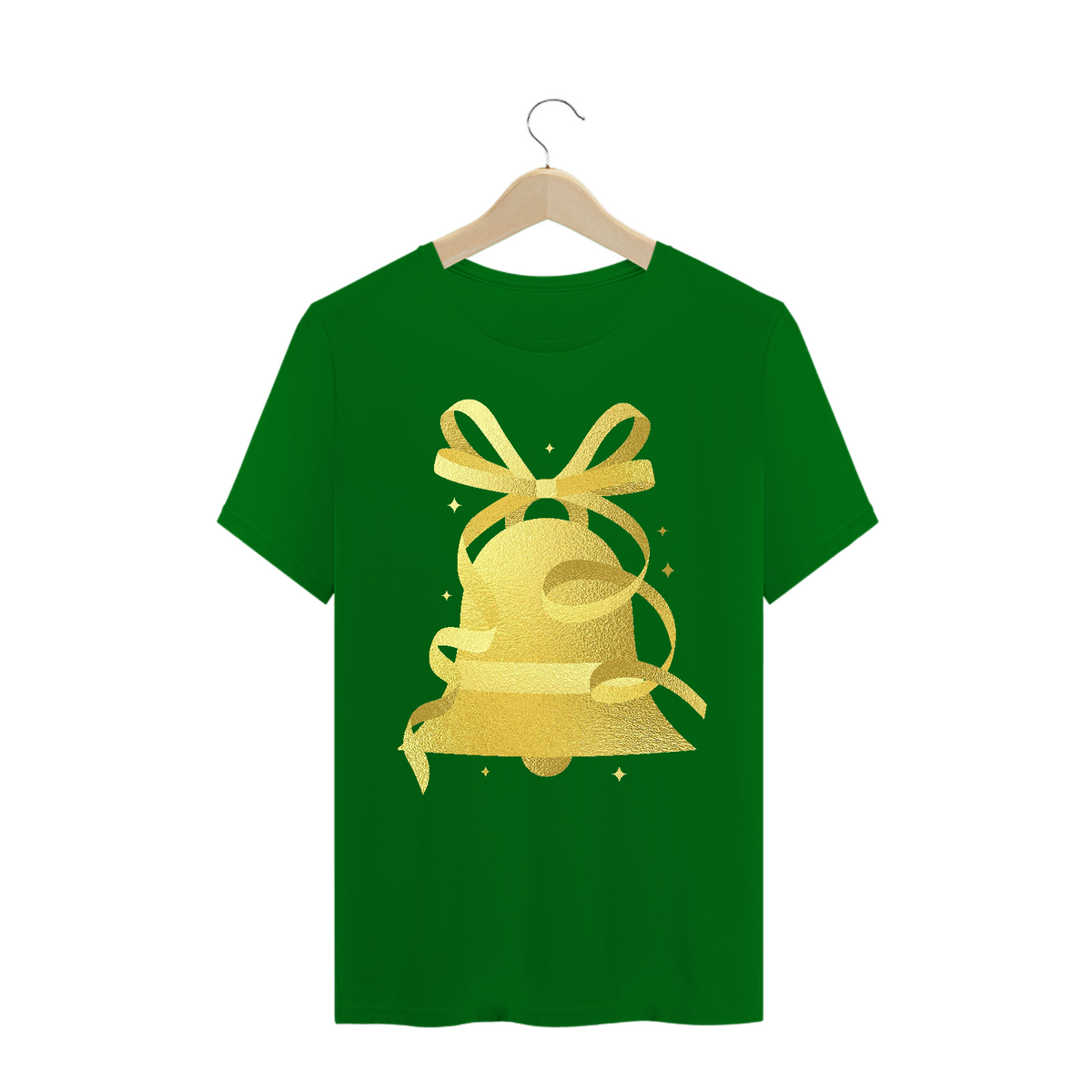 Nome do produto: Camiseta Símbolo Sino Dourado