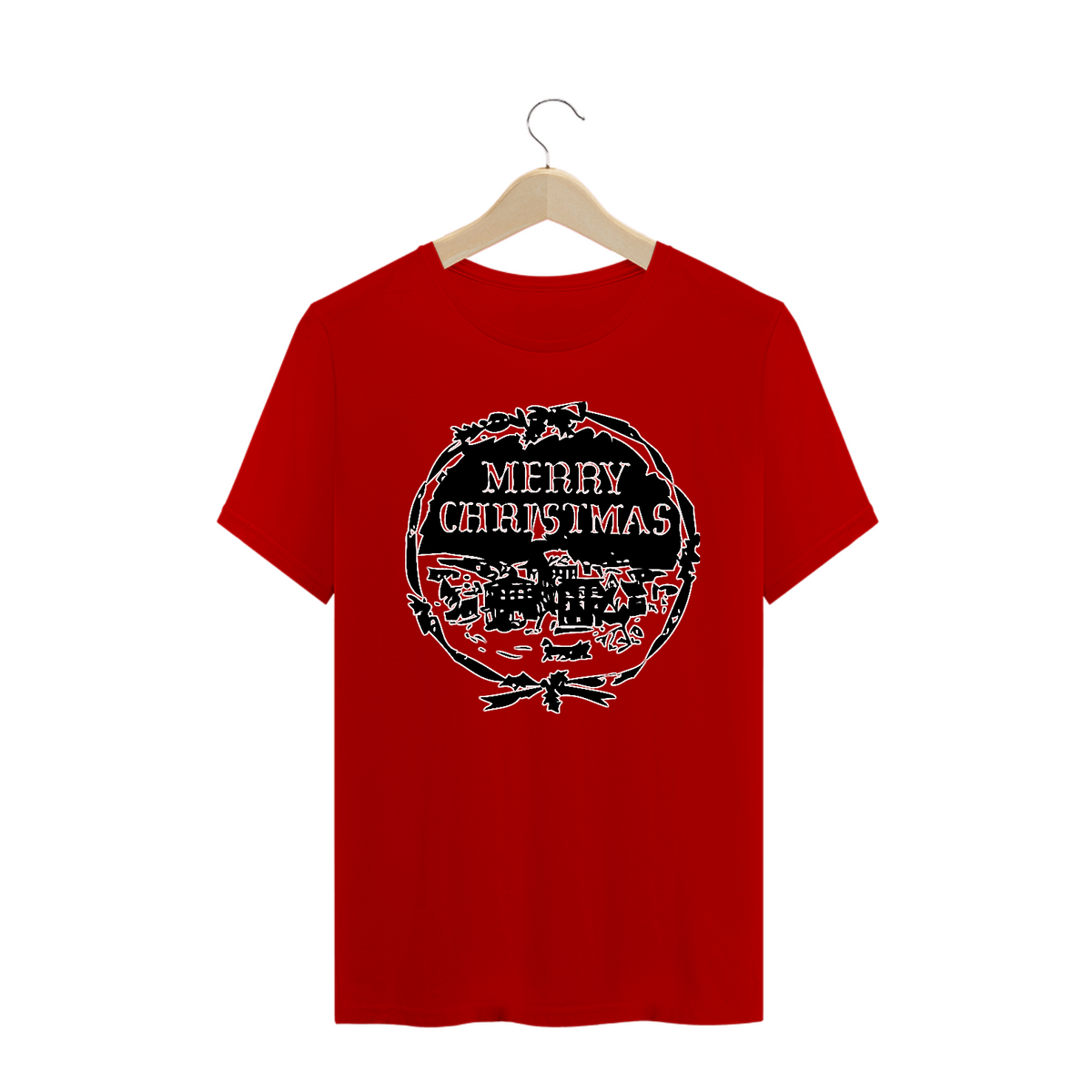 Nome do produto: Camiseta Frase Merry Christmas