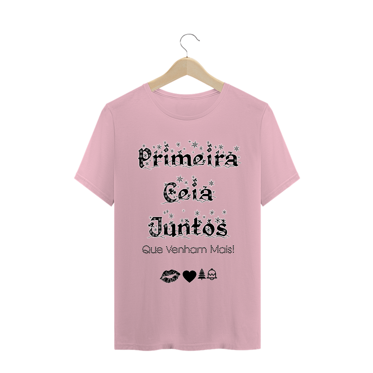 Nome do produto: Camiseta Frase Primeira Ceia Juntos