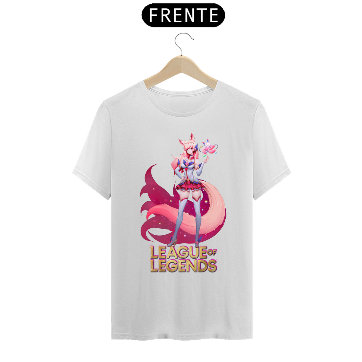 Nome do produto: Camiseta - Ahri Guardiã Estelar (League of Legends)