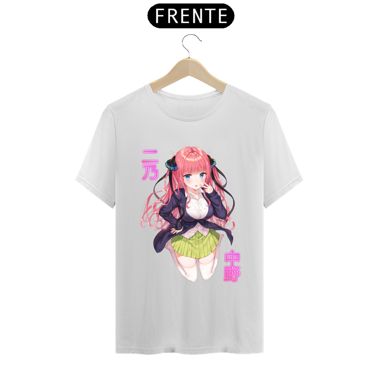 Nome do produto: Camiseta - Nino Nakano (The Quintuplets)