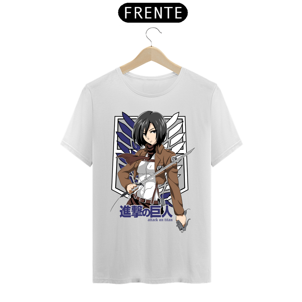 Nome do produto: Camiseta - Mikasa Ackerman (Attack on Titan)