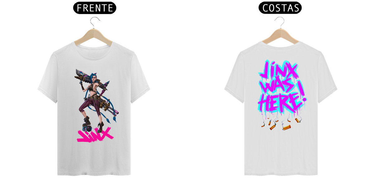 Nome do produto: Camiseta - Jinx (League of Legends)