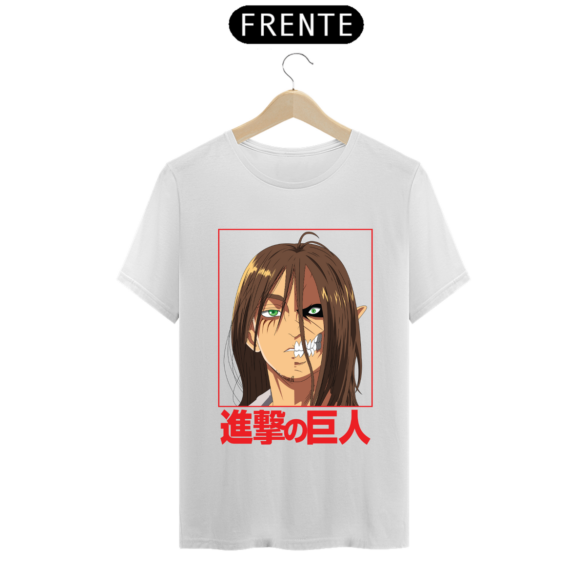 Nome do produto: Camiseta - Eren Yeager (Attack on Titan)