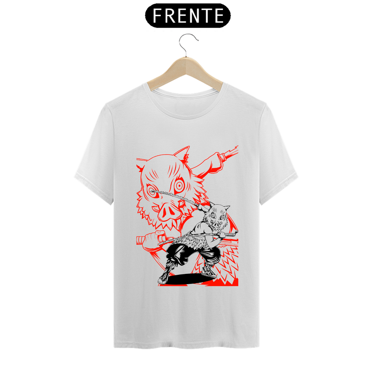 Nome do produto: Camiseta - Inosuke Hashibira (Demon Slayer)