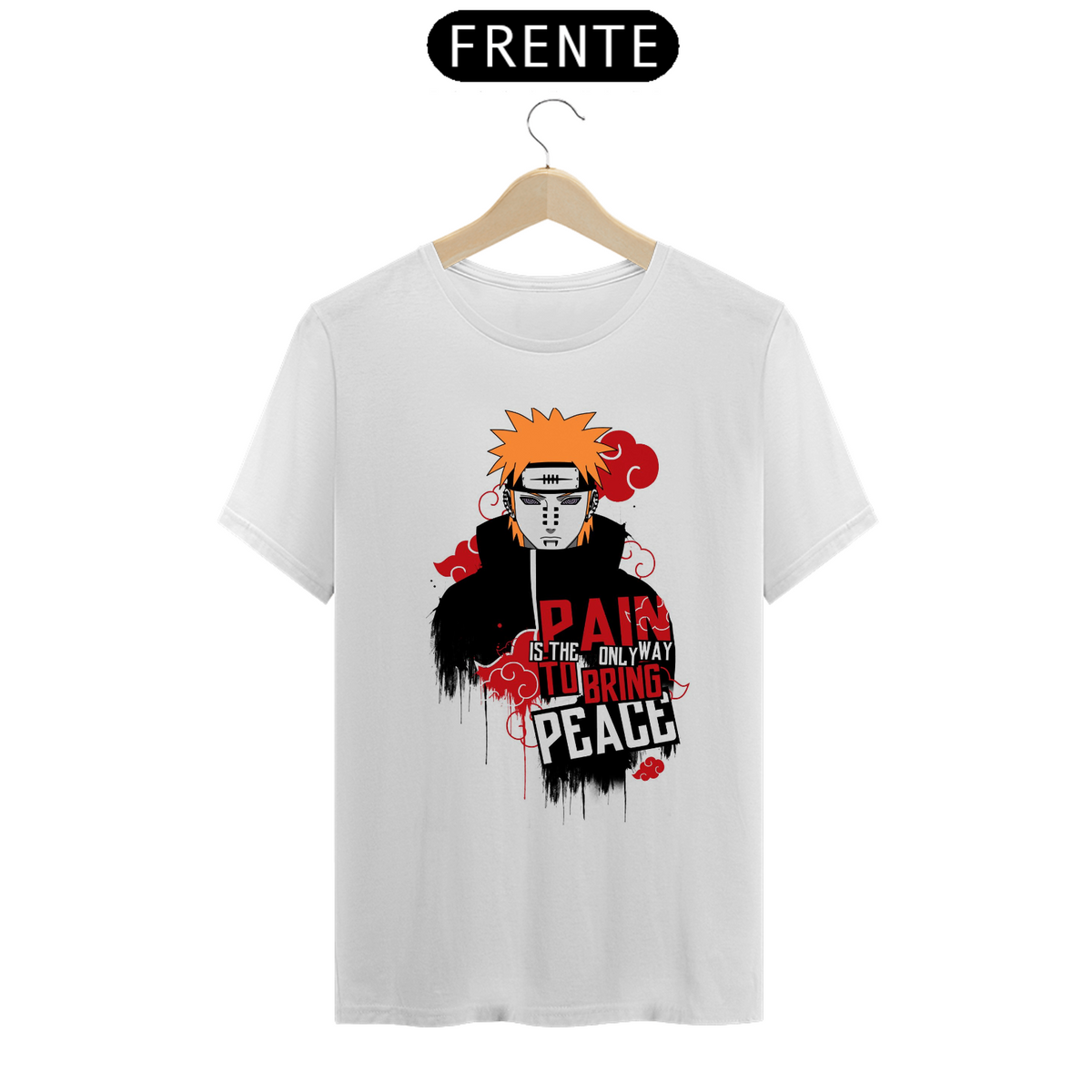 Nome do produto: Camiseta - Pain Akatsuki (Naruto Shippuden)