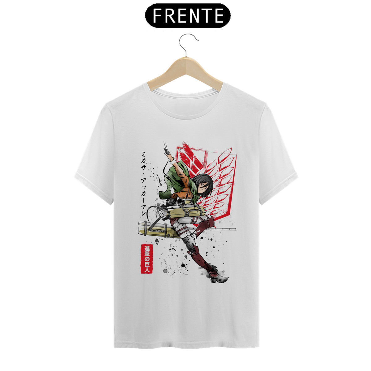 Nome do produto: Camiseta - Mikasa Ackerman (Attack on Titan)