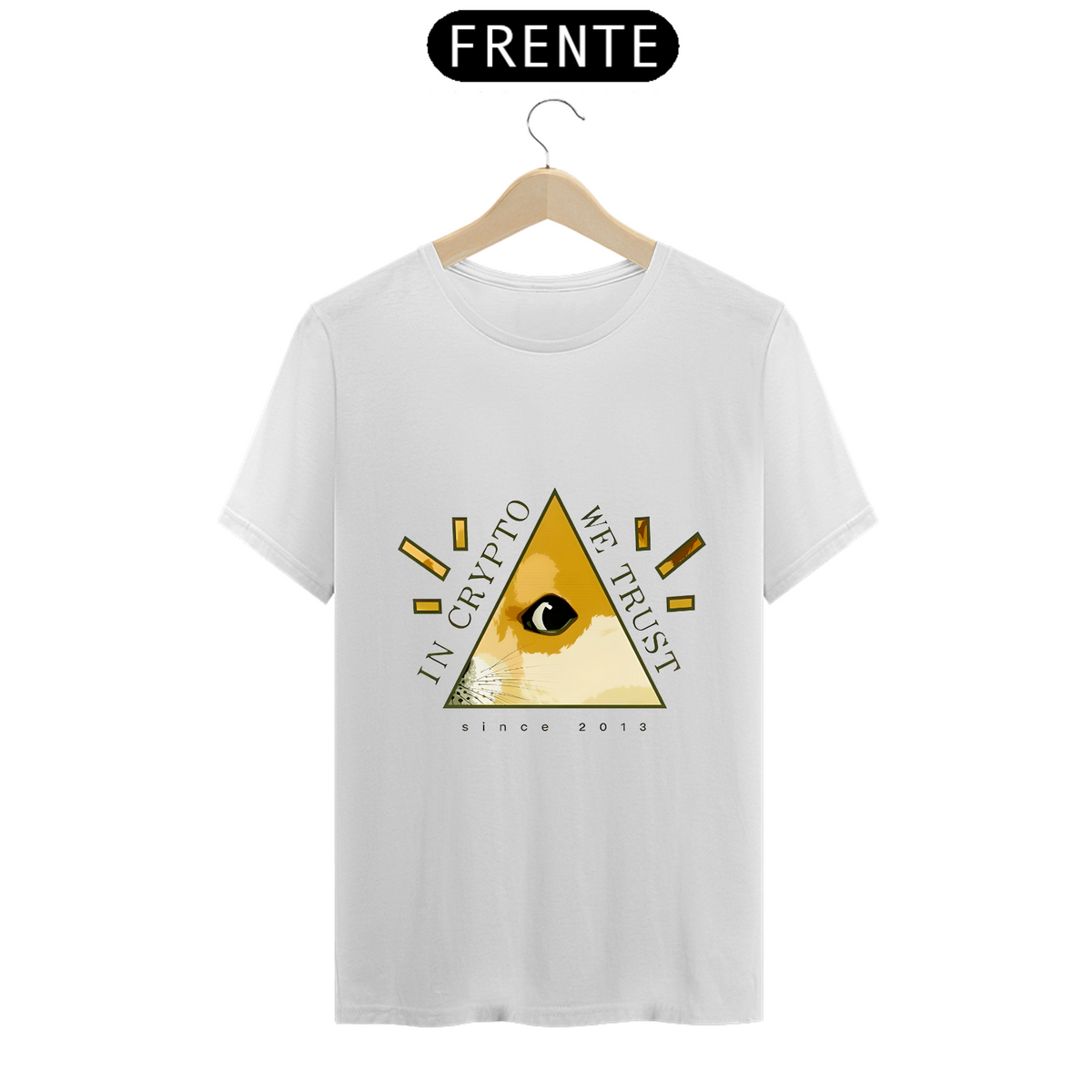 Nome do produto: Camiseta - In Crypto We Trust Doge