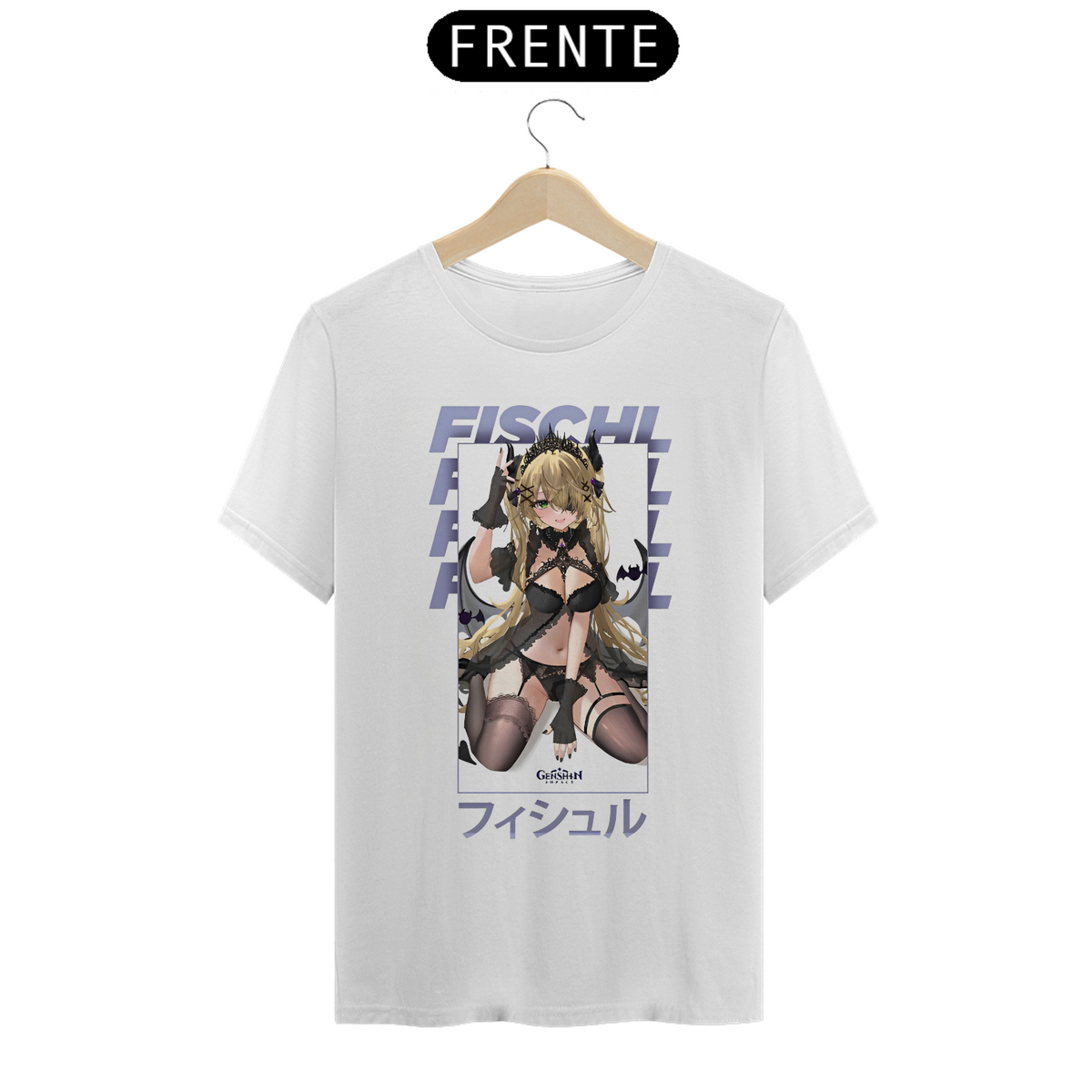 Nome do produto: Camiseta - Fischl Succubus (Genshin Impact)