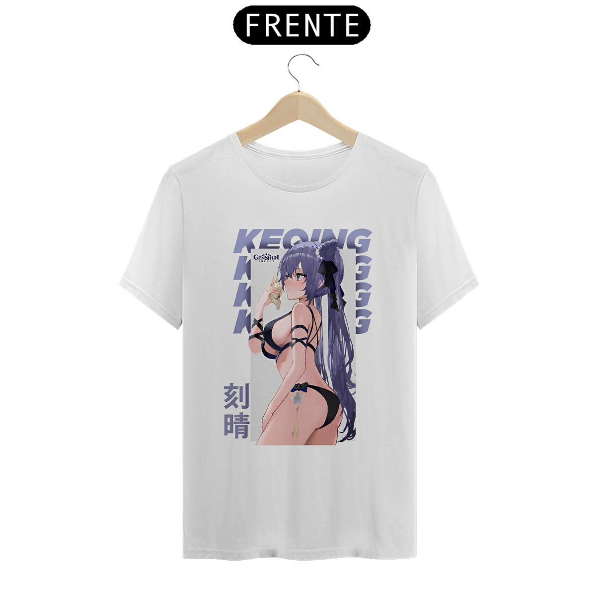 Nome do produto: Camiseta - Keqing (Genshin Impact)