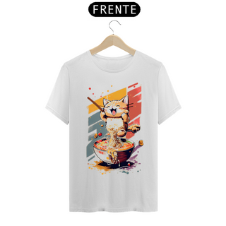 Nome do produtoCamiseta - Cat Eating Ramen