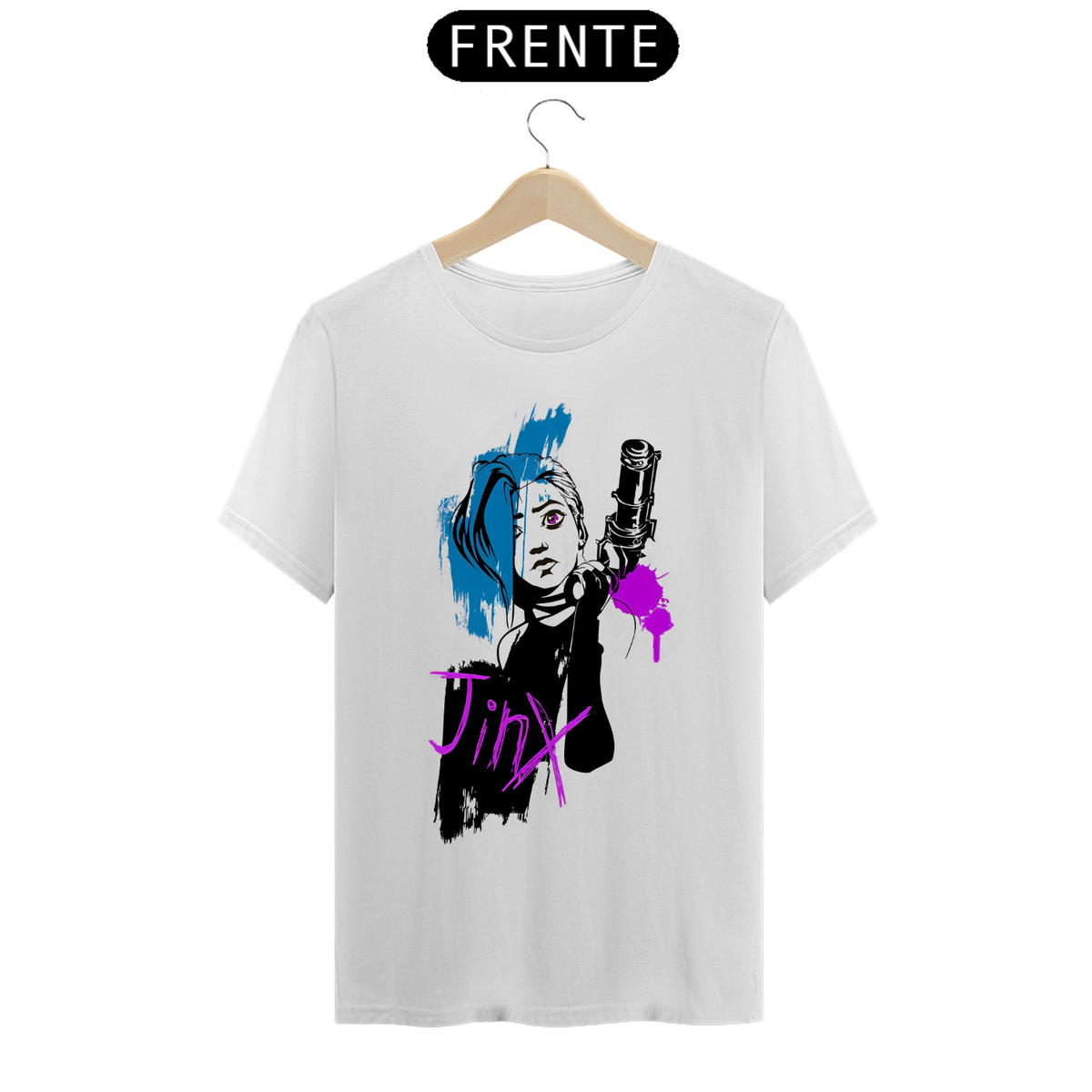 Nome do produto: Camiseta - Jinx (League of Legends)