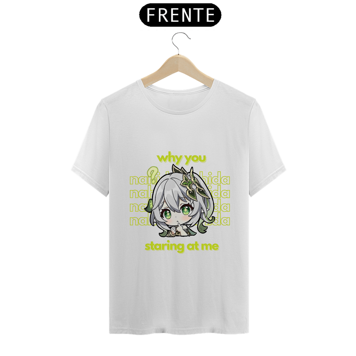 Nome do produto: Camiseta - Nahida Chibi (Genshin Impact)