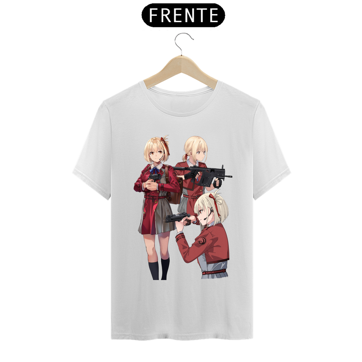 Nome do produto: Camiseta - Chisato Nishikigi (Lycoris Recoil)