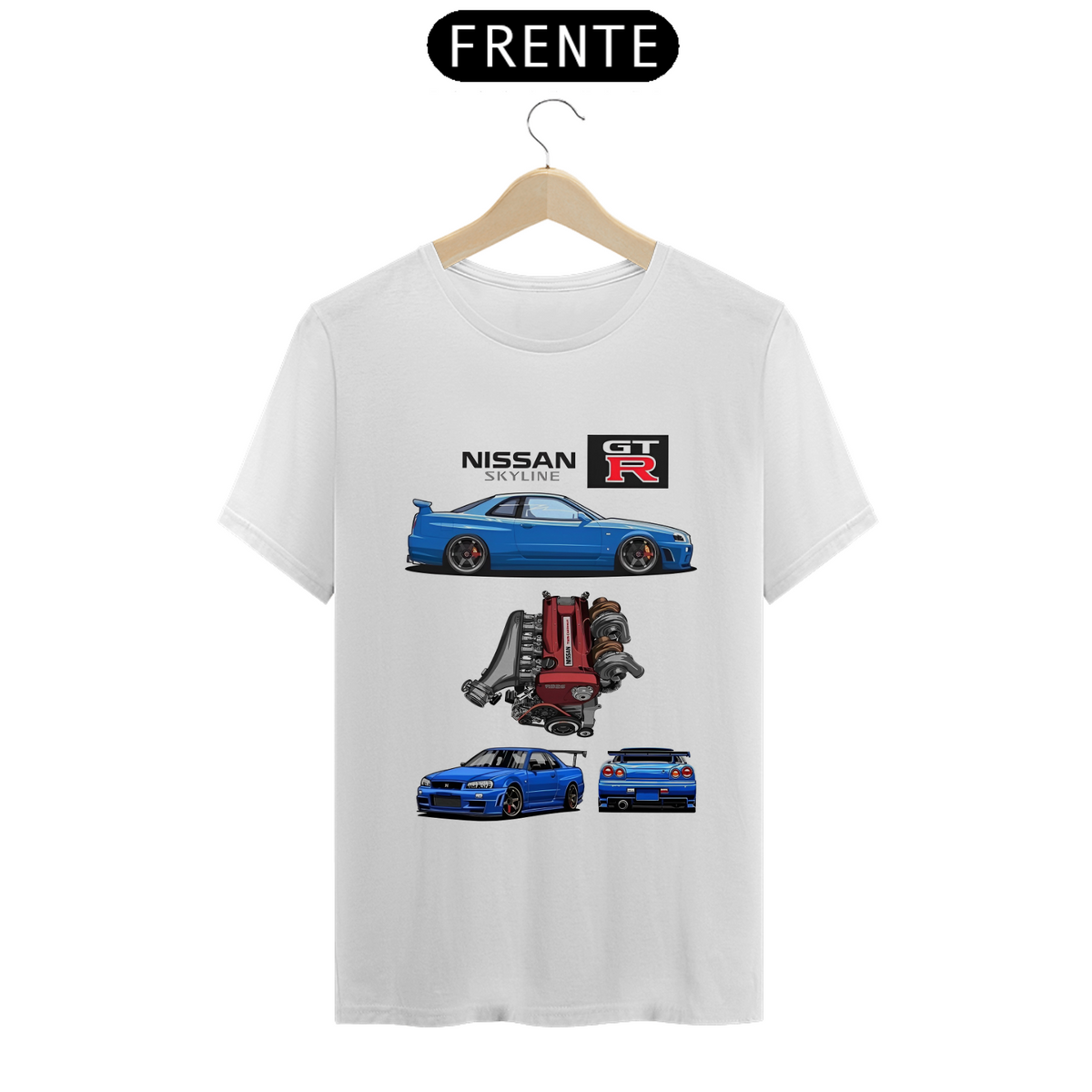 Nome do produto: Camiseta - Nissan Skyline R34