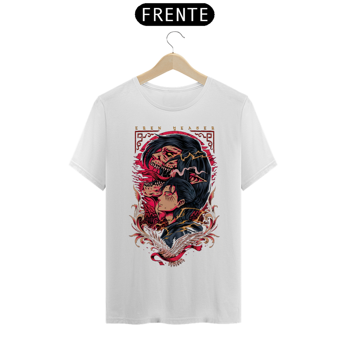 Nome do produto: Camiseta - Eren Yeager (Attack on Titan)