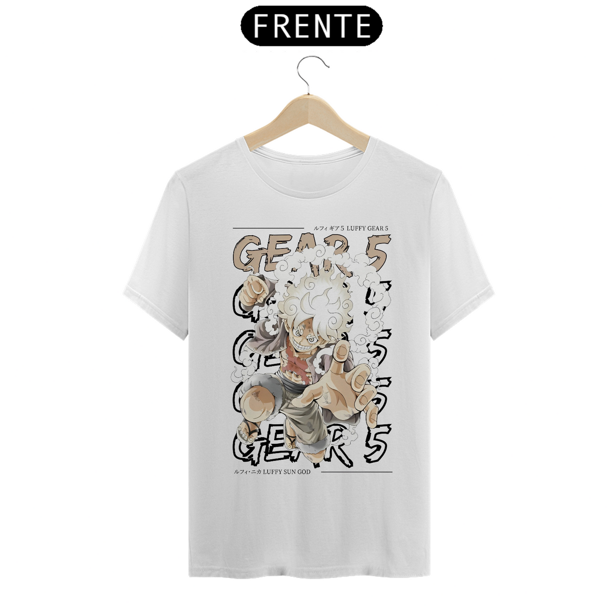 Nome do produto: Camiseta - Luffy Gear 5 (One Piece)