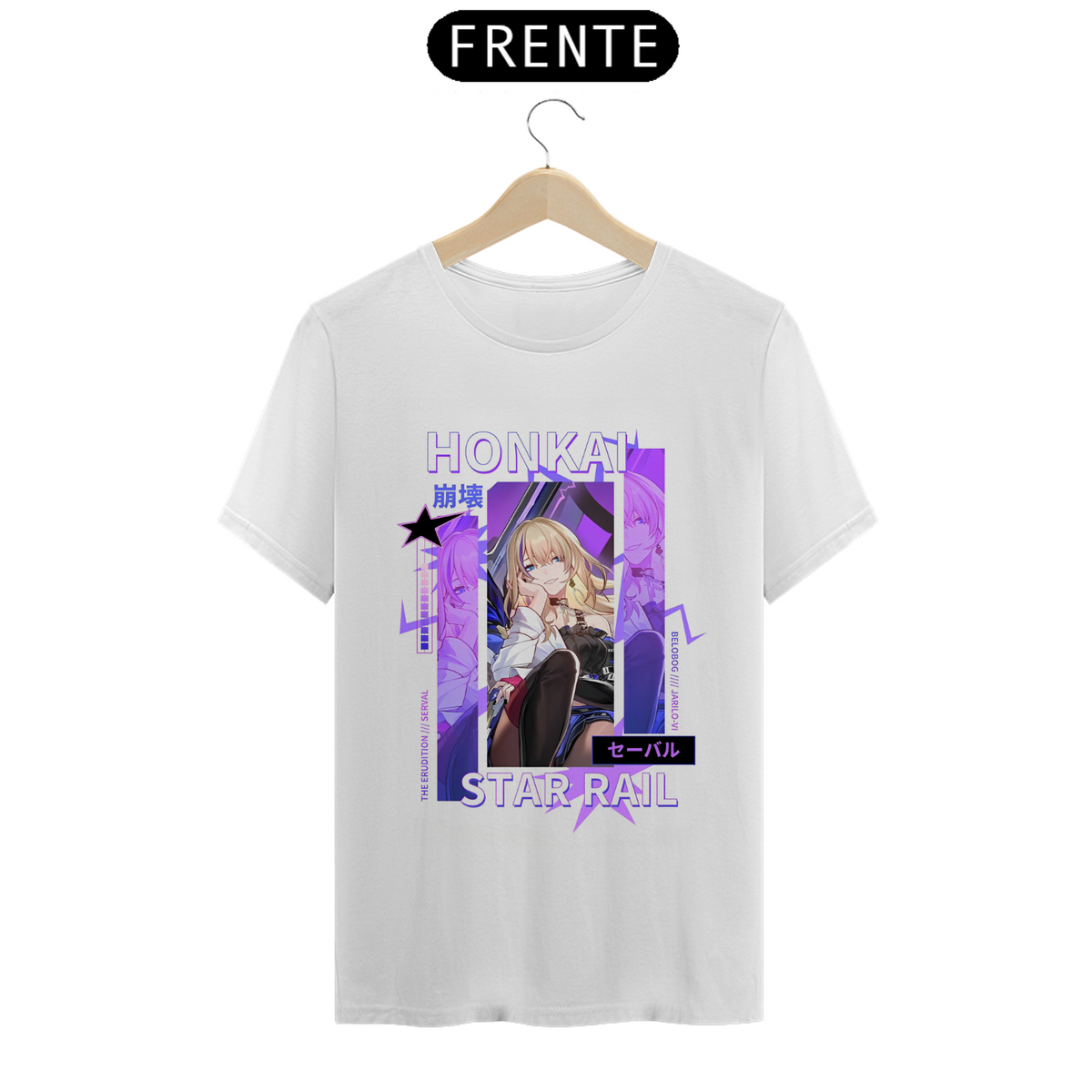 Nome do produto: Camiseta - Serval (Honkai Star Rail)