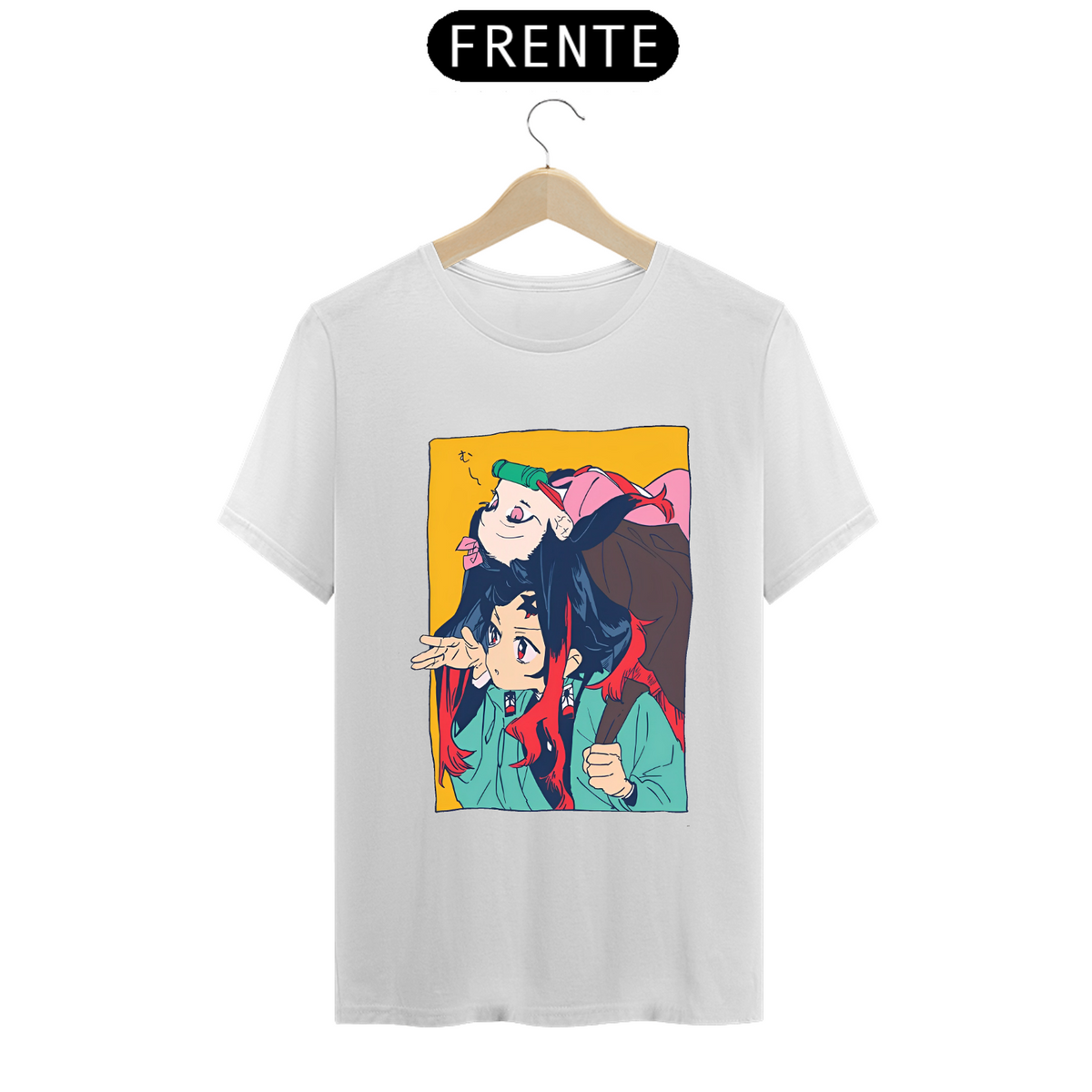 Nome do produto: Camiseta - Tanjiro & Nezuko (Demon Slayer)