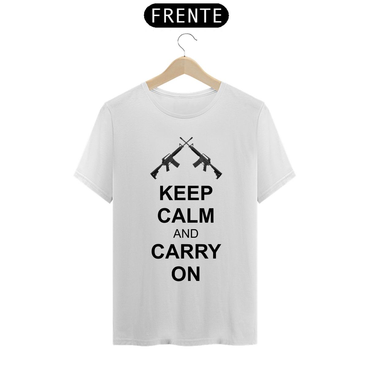 Nome do produto: Camiseta - Keep Calm and Carry On