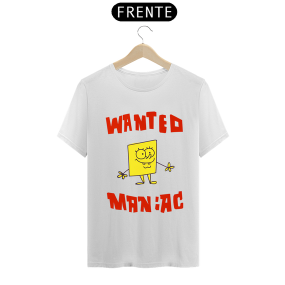 Camiseta - Bob Esponja - Wanted Maniac 