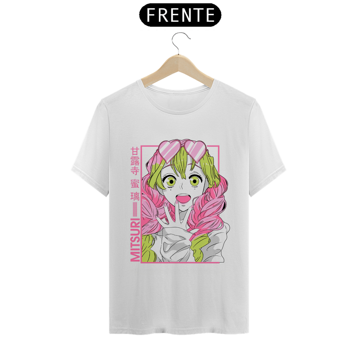 Nome do produto: Camiseta - Mitsuri Kanroji (Demon Slayer)