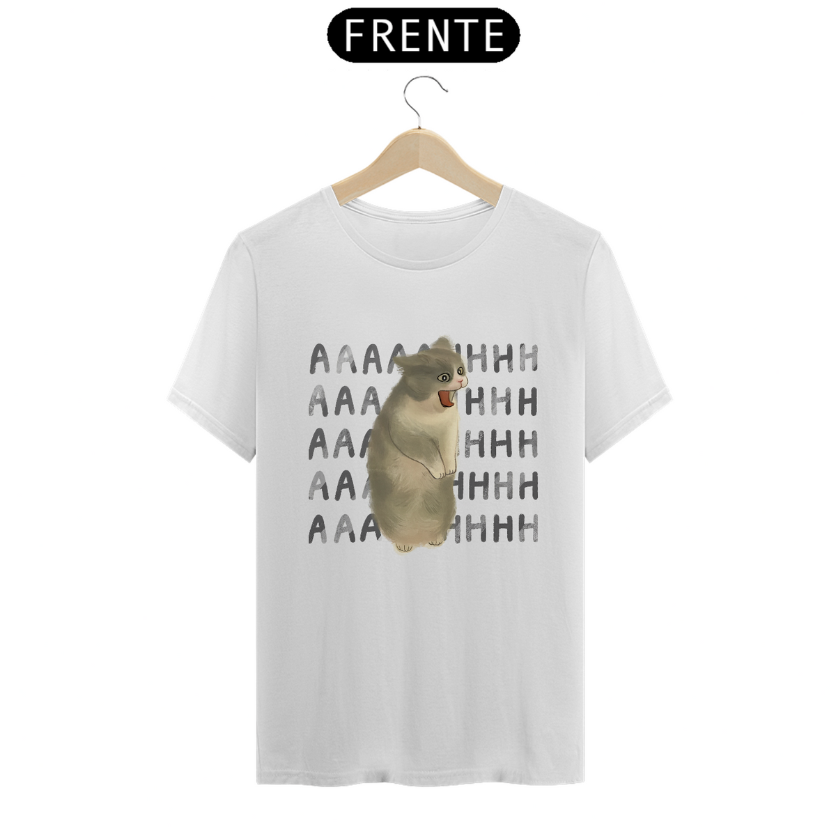 Nome do produto: Camiseta - Screaming Cat