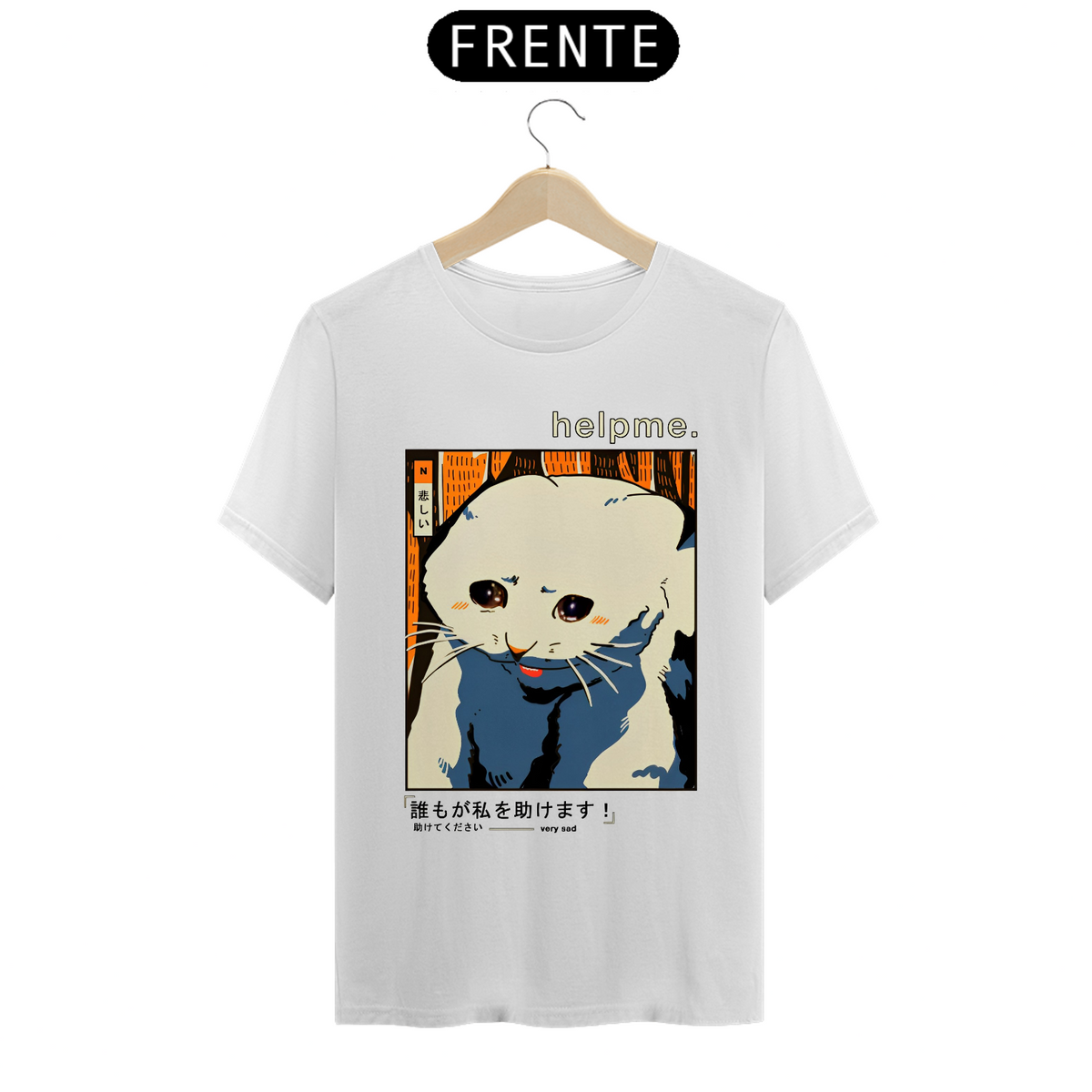 Nome do produto: Camiseta - Sad Cat