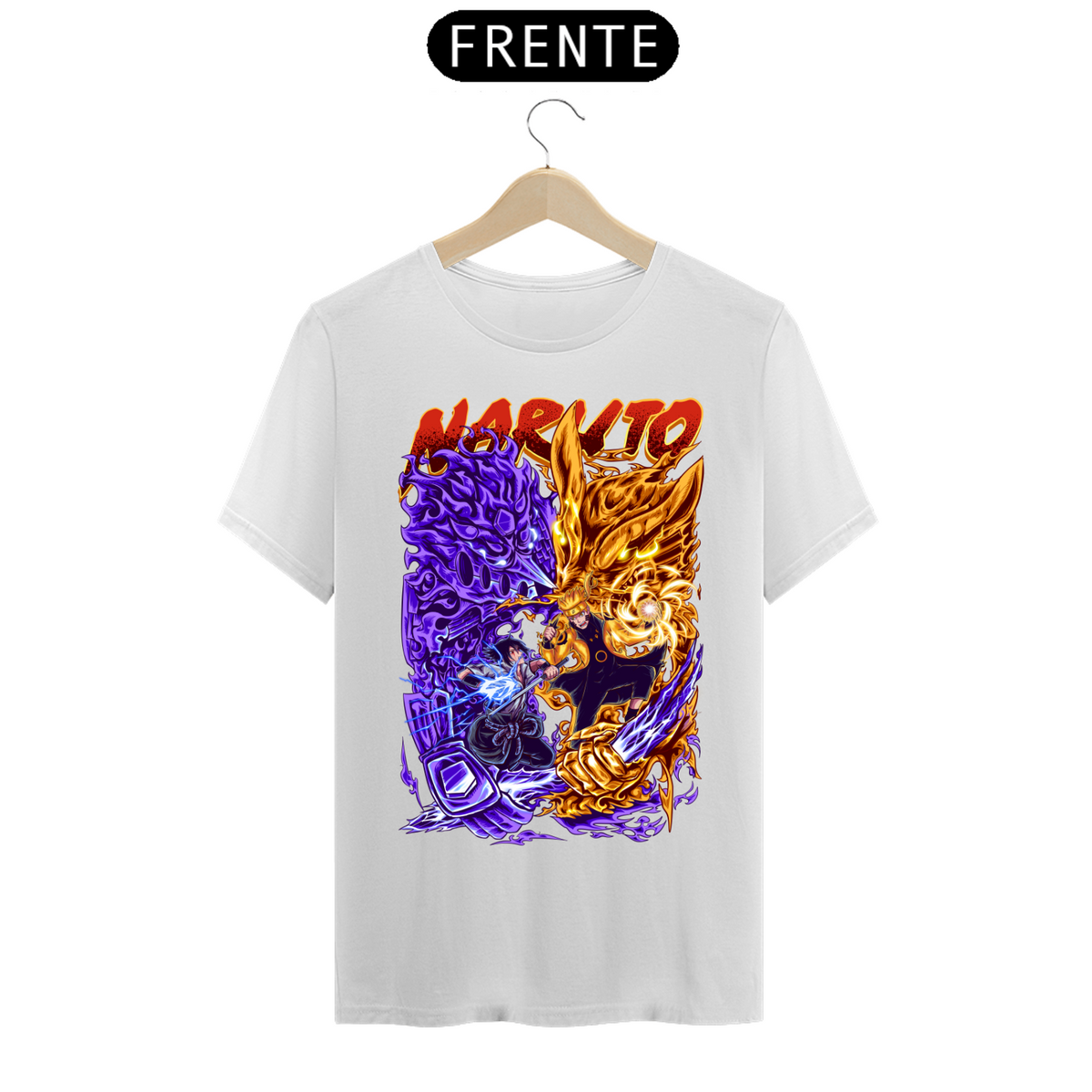 Nome do produto: Camiseta - Sasuke vs Naruto 