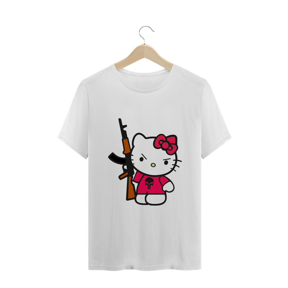 Nome do produto: Camisa - Hello Kitty x Justiceiro