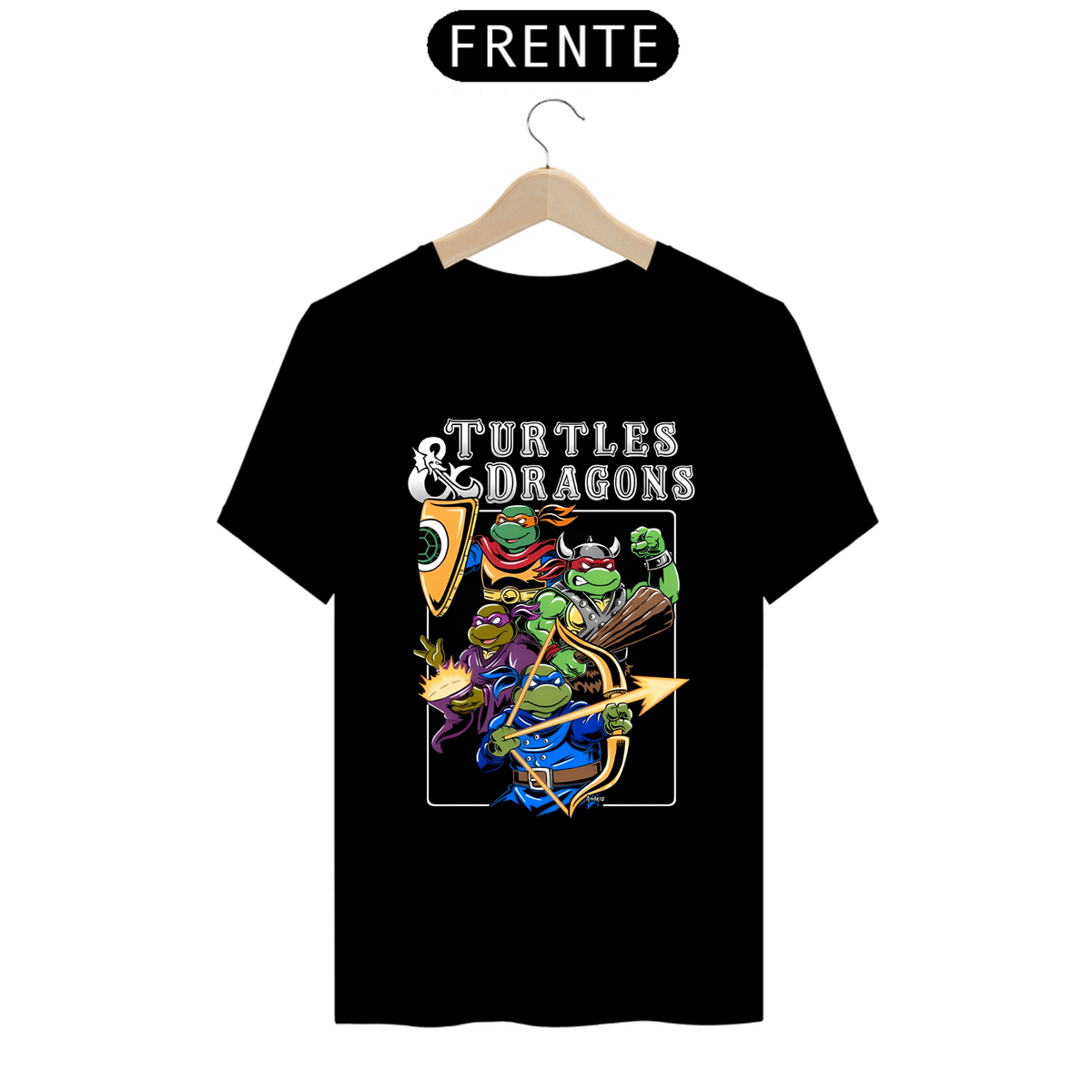 Nome do produto: Camiseta - Turtles and Dragons