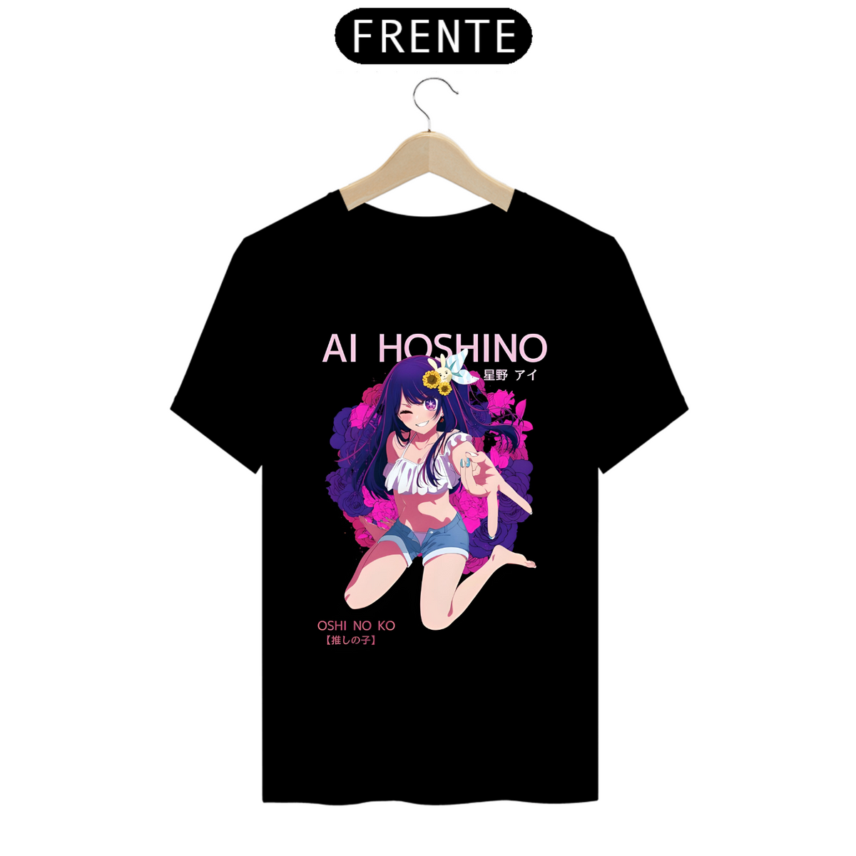 Nome do produto: Camiseta - Ai Hoshino (Oshi no Ko)