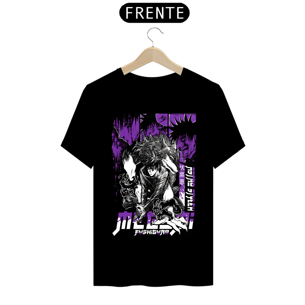 Nome do produto: Camiseta - Megumi Fushiguro (Jujutsu Kaisen)