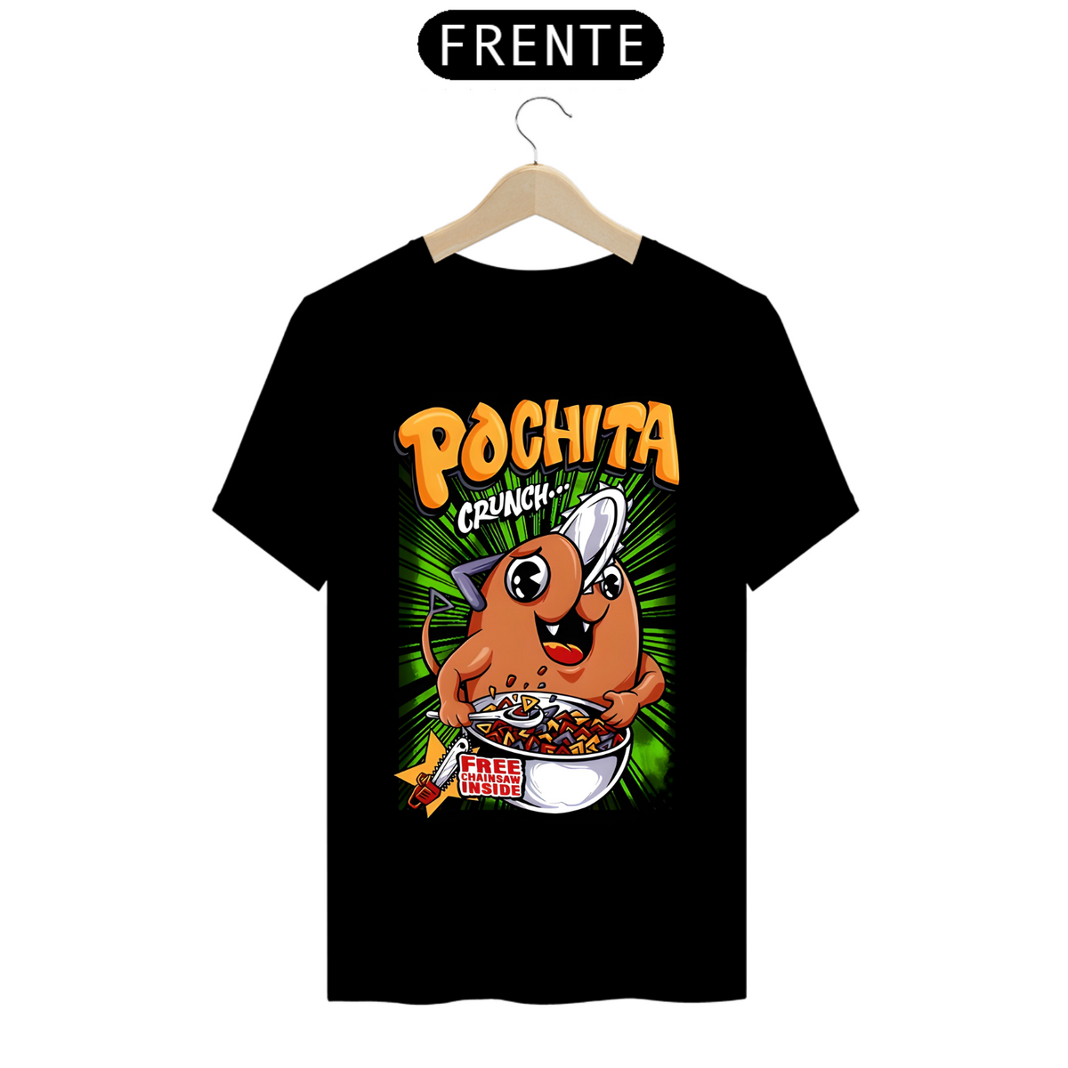 Nome do produto: Camiseta - Pochita Snack (Chainsaw Man)