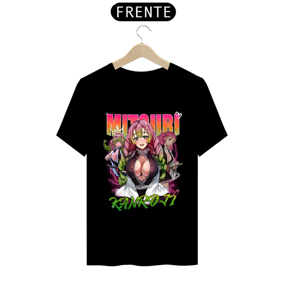 Nome do produto: Camiseta - Mitsuri Kanroji (Demon Slayer)