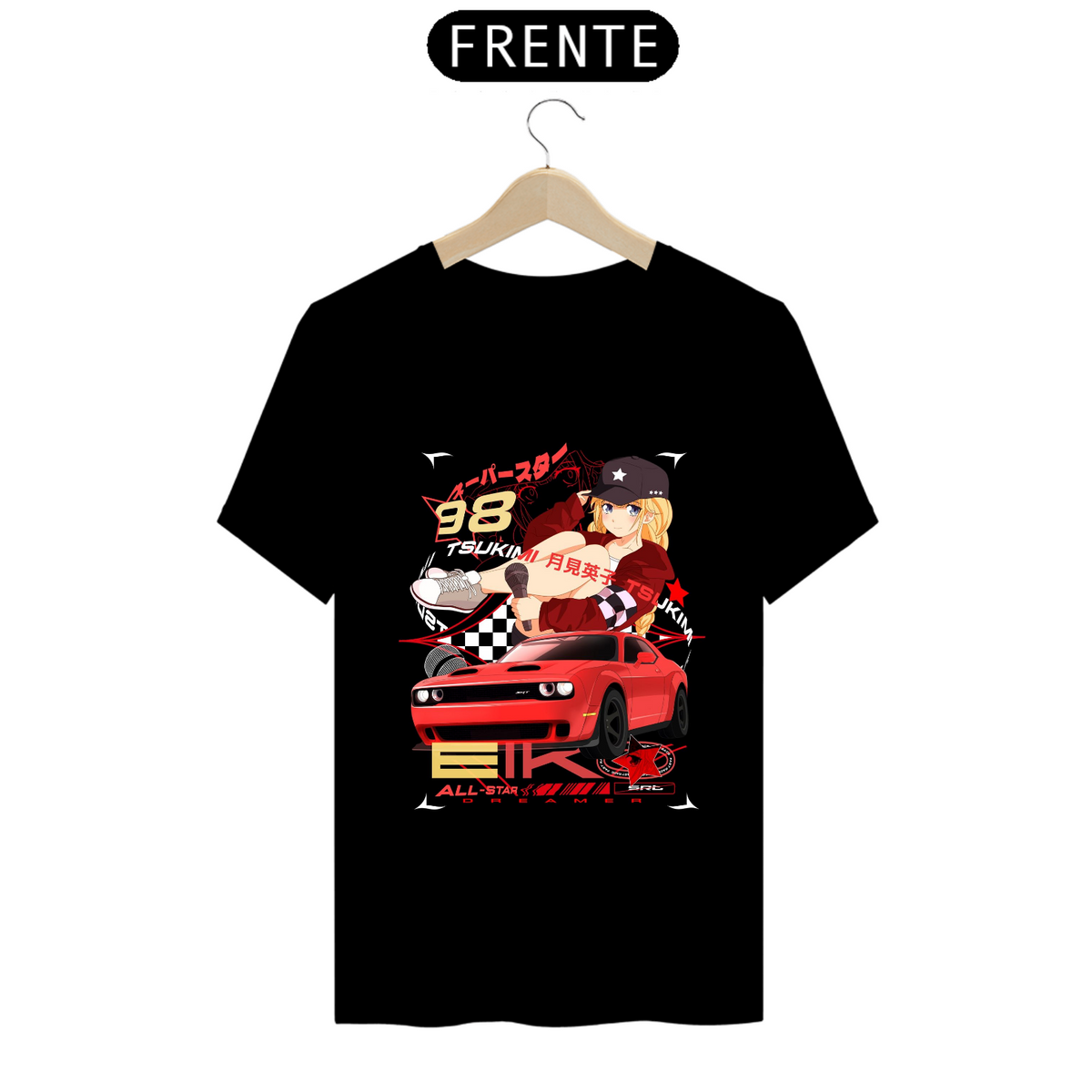 Nome do produto: Camiseta - Eiko Tsukimi x Dodge Challenger