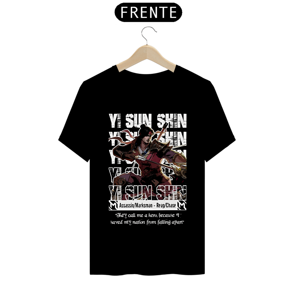 Nome do produto: Camiseta - Yi Sun-Shin (Mobile Legends)