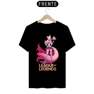 Nome do produtoCamiseta - Ahri Guardiã Estelar (League of Legends)