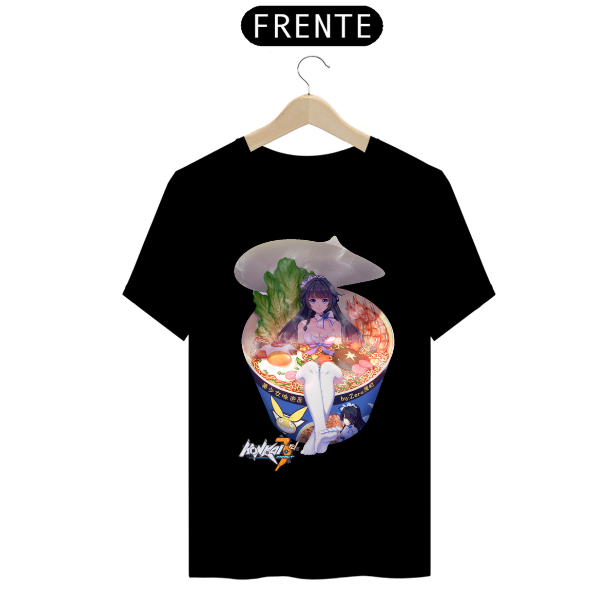 Nome do produto: Camiseta - Ramen Mei (Honkai Impact 3rd)