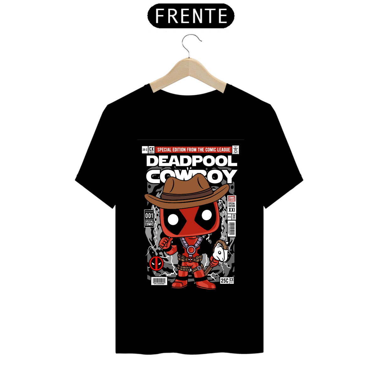 Nome do produto: Camiseta - Funko Deadpool Cowboy