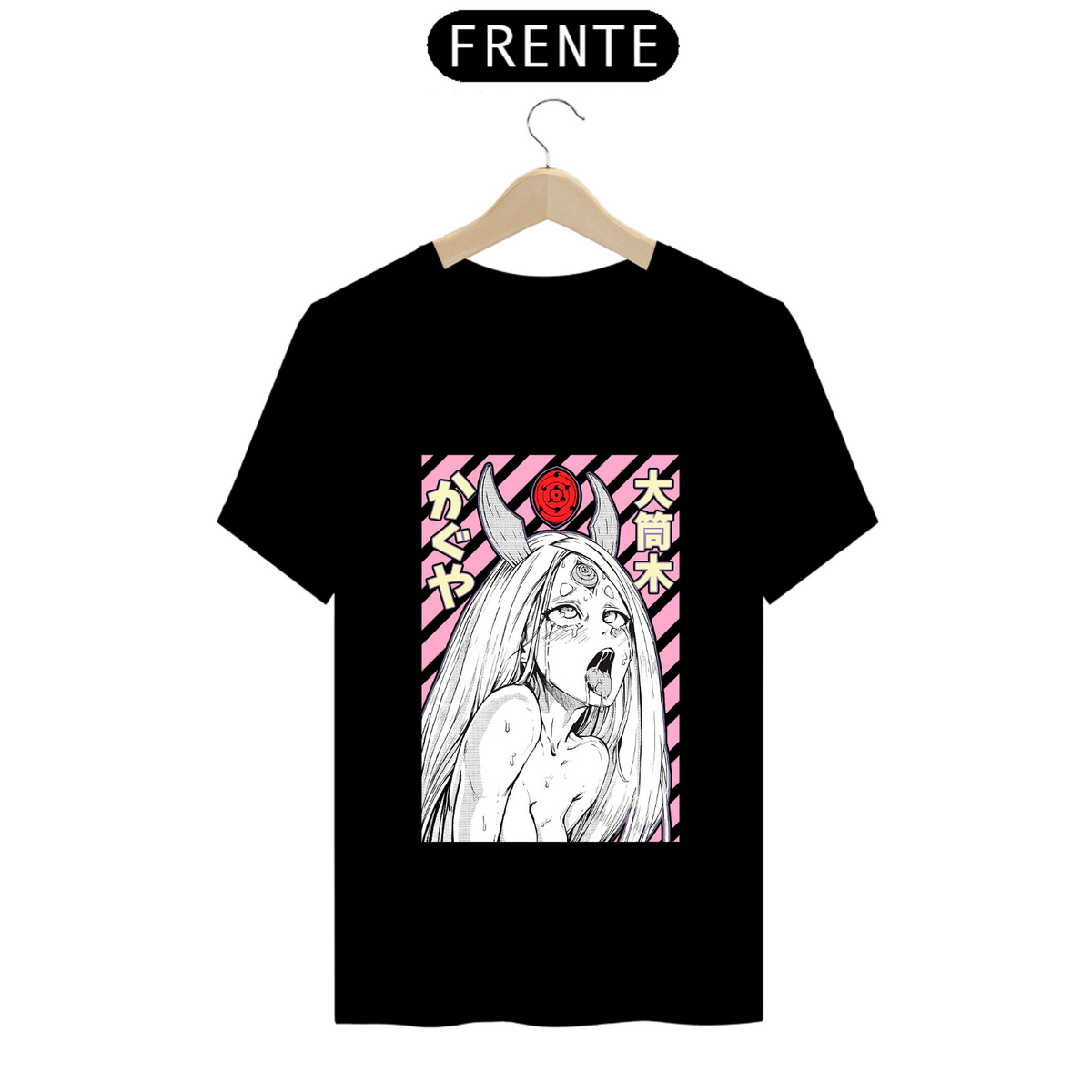 Nome do produto: Camiseta - Kaguya Ōtsutsuki Ahegao (Naruto