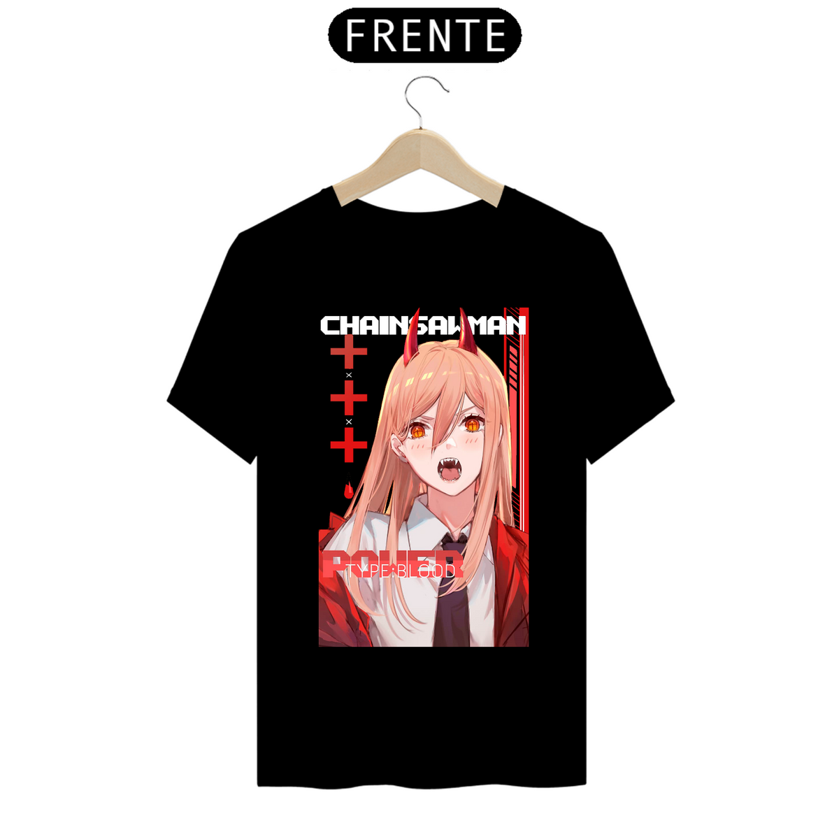 Nome do produto: Camiseta - Power (Chainsaw Man)