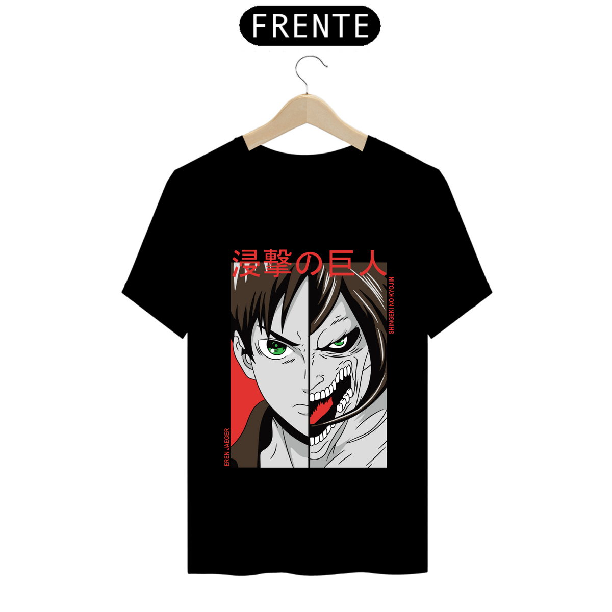 Nome do produto: Camiseta - Eren Titã de Ataque (Attack on Titan)