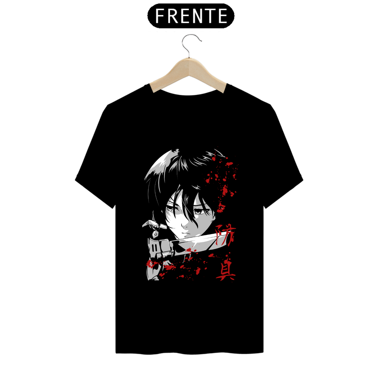 Nome do produto: Camiseta - Mikasa Ackerman (Attack on Titan)