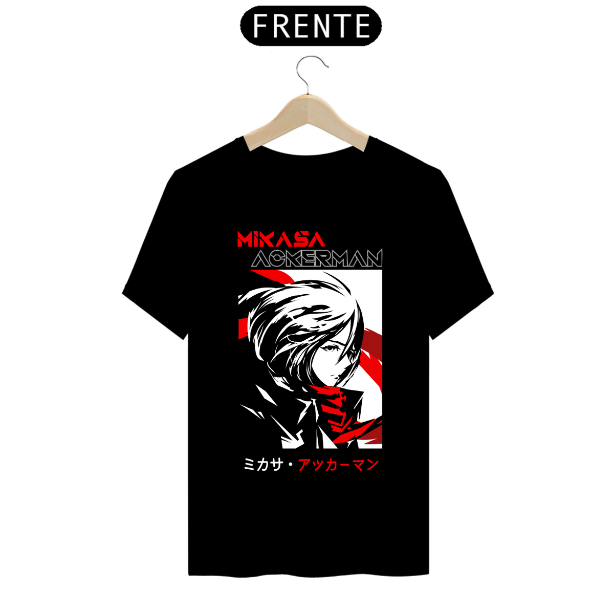 Nome do produto: Camiseta - Mikasa Ackerman (Attack on Titan)