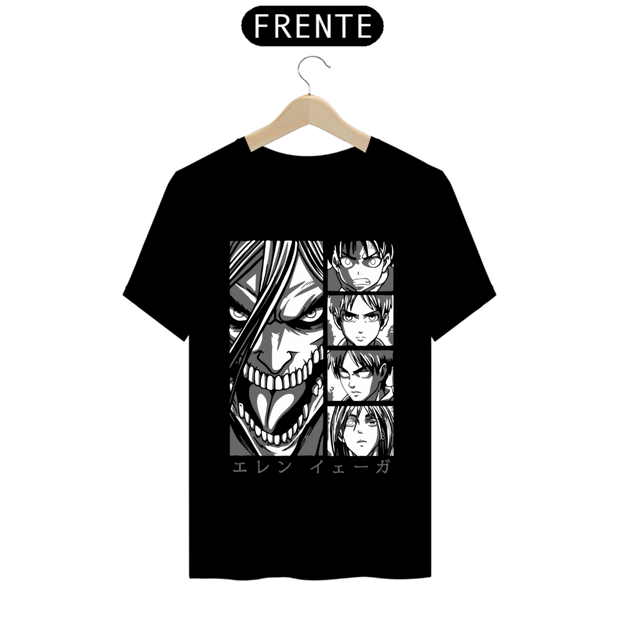 Nome do produto: Camiseta - Eren Yeager (Attack on Titan)