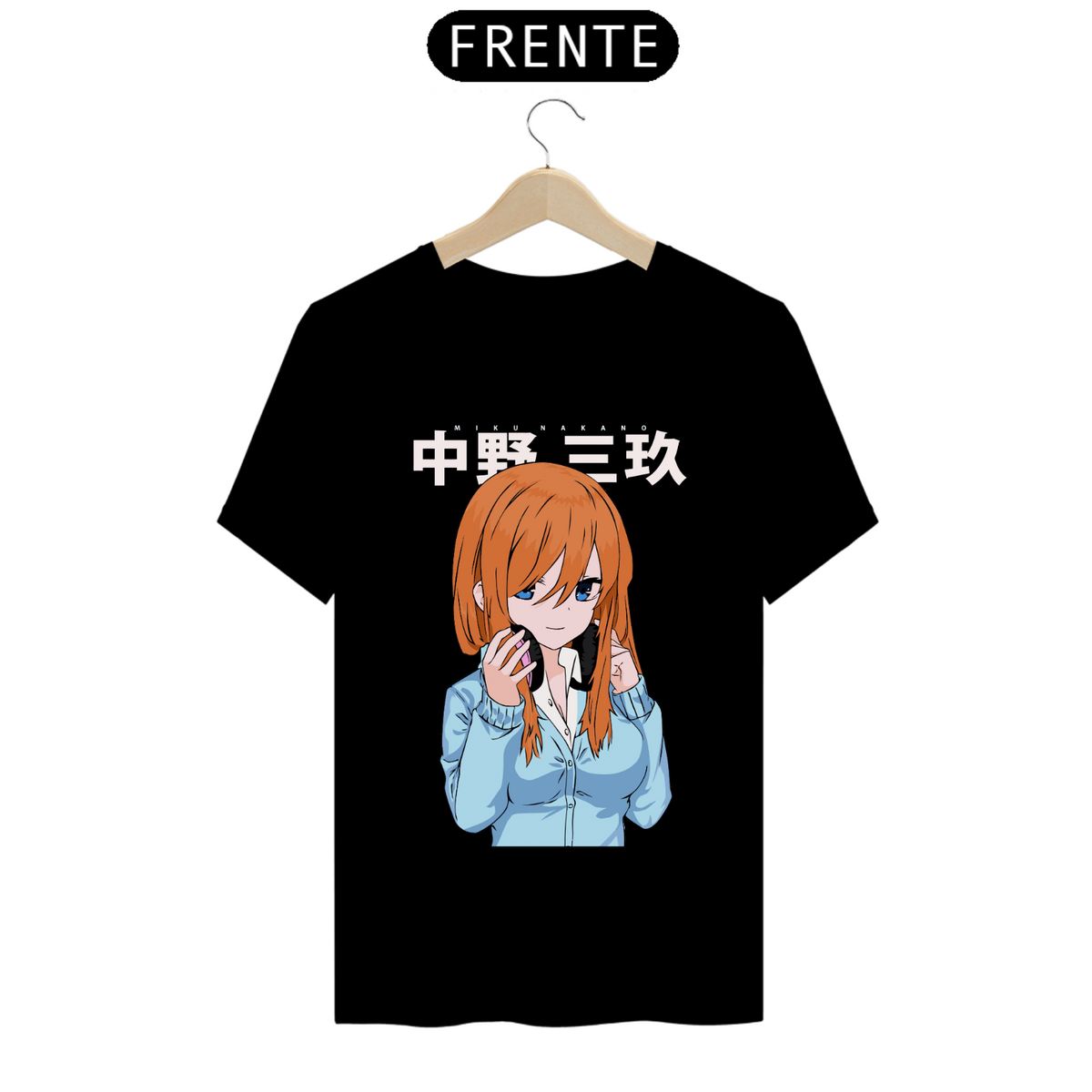 Nome do produto: Camiseta - Miku Nakano (The Quintuplets)