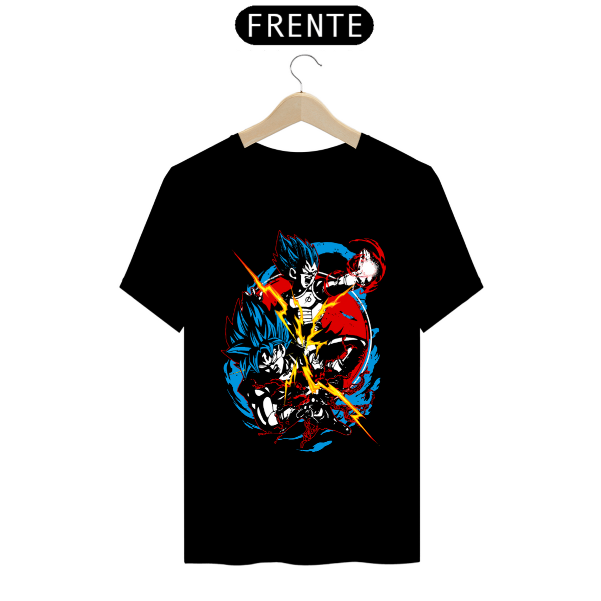 Nome do produto: Camiseta - Vegeta & Goku SSJ Blue