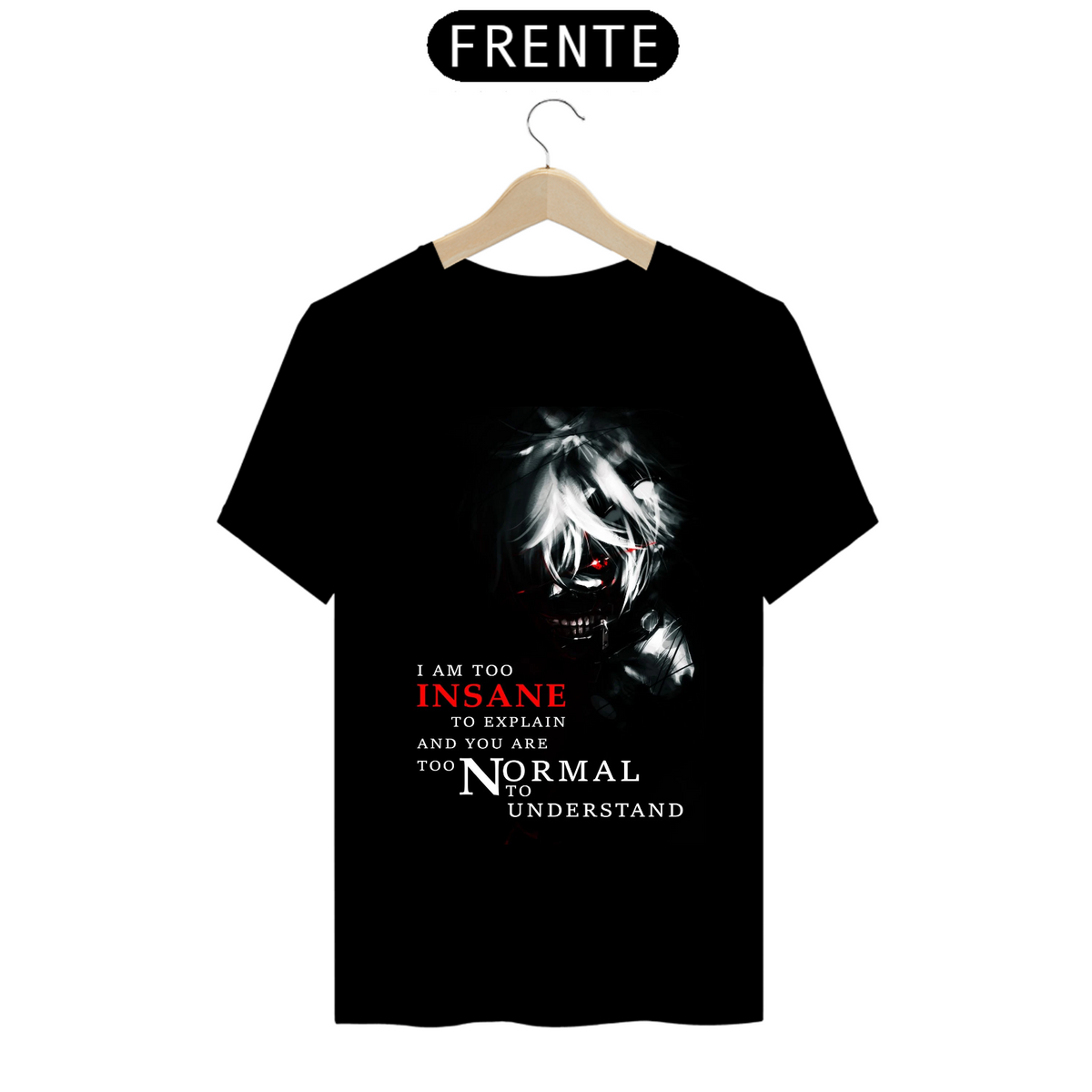 Nome do produto: Camiseta - Kaneki (Tokyo Ghoul)